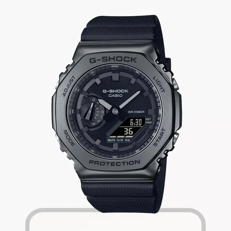 Casio G-Shock Black IP Black Dial Men's Watch-  GM-2100BB-1A